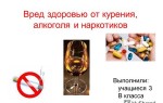 Вред наркотиков, алкоголя и курения